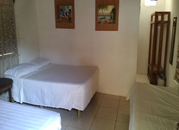 Two Double beds plus, one Single bed